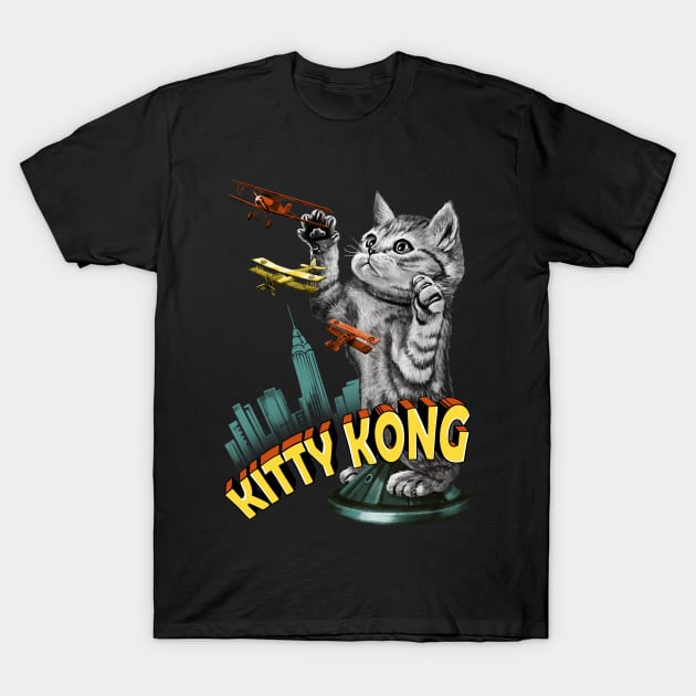 Kitty Kong T-Shirt by Vincent Trinidad Art